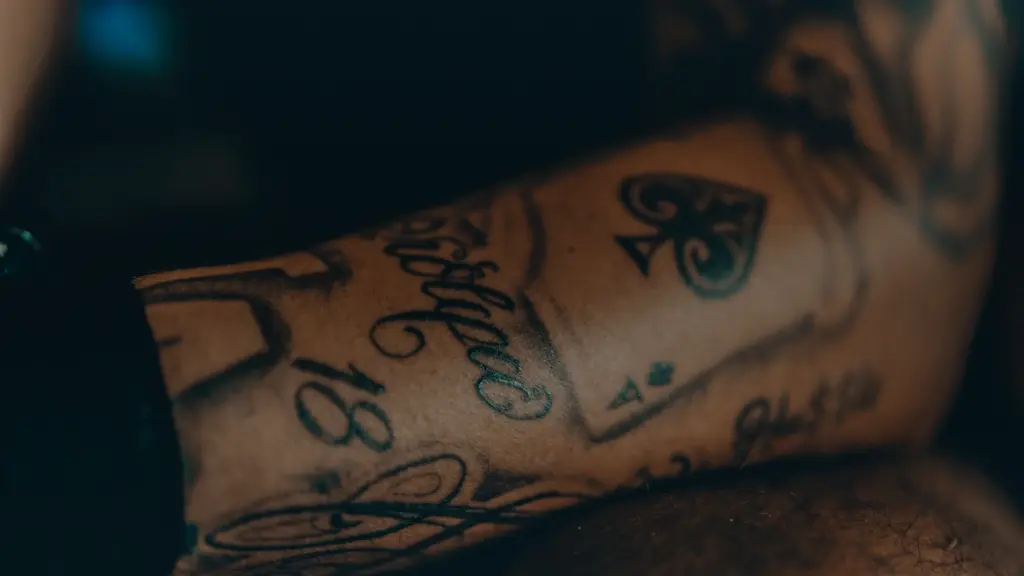 Avant-bras tatoué en gros plan